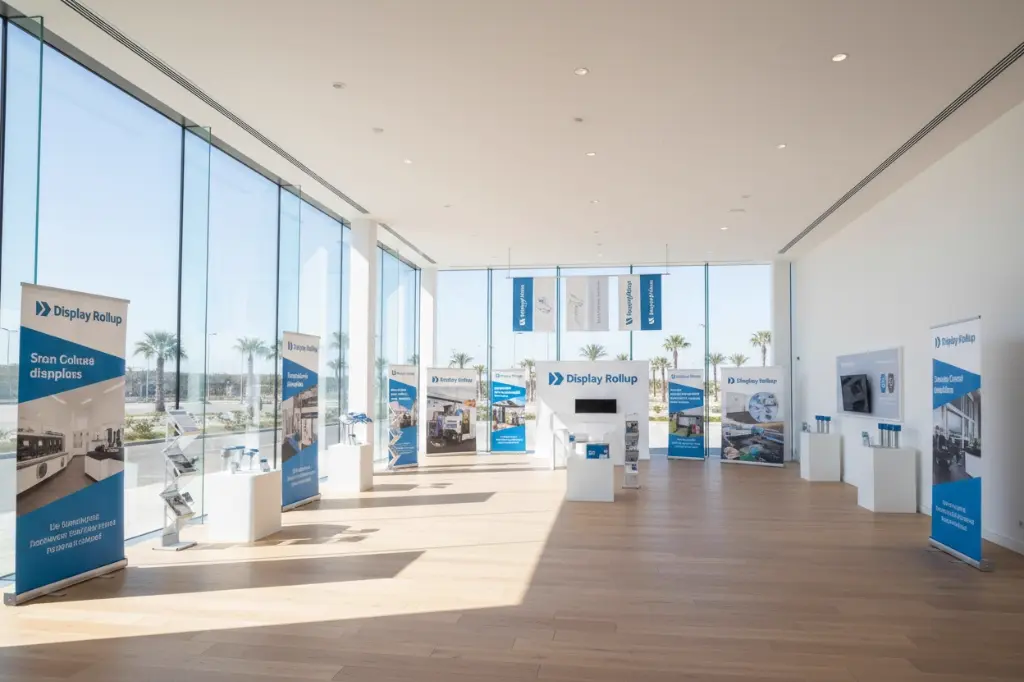 Showroom Display Rollup Barcelona